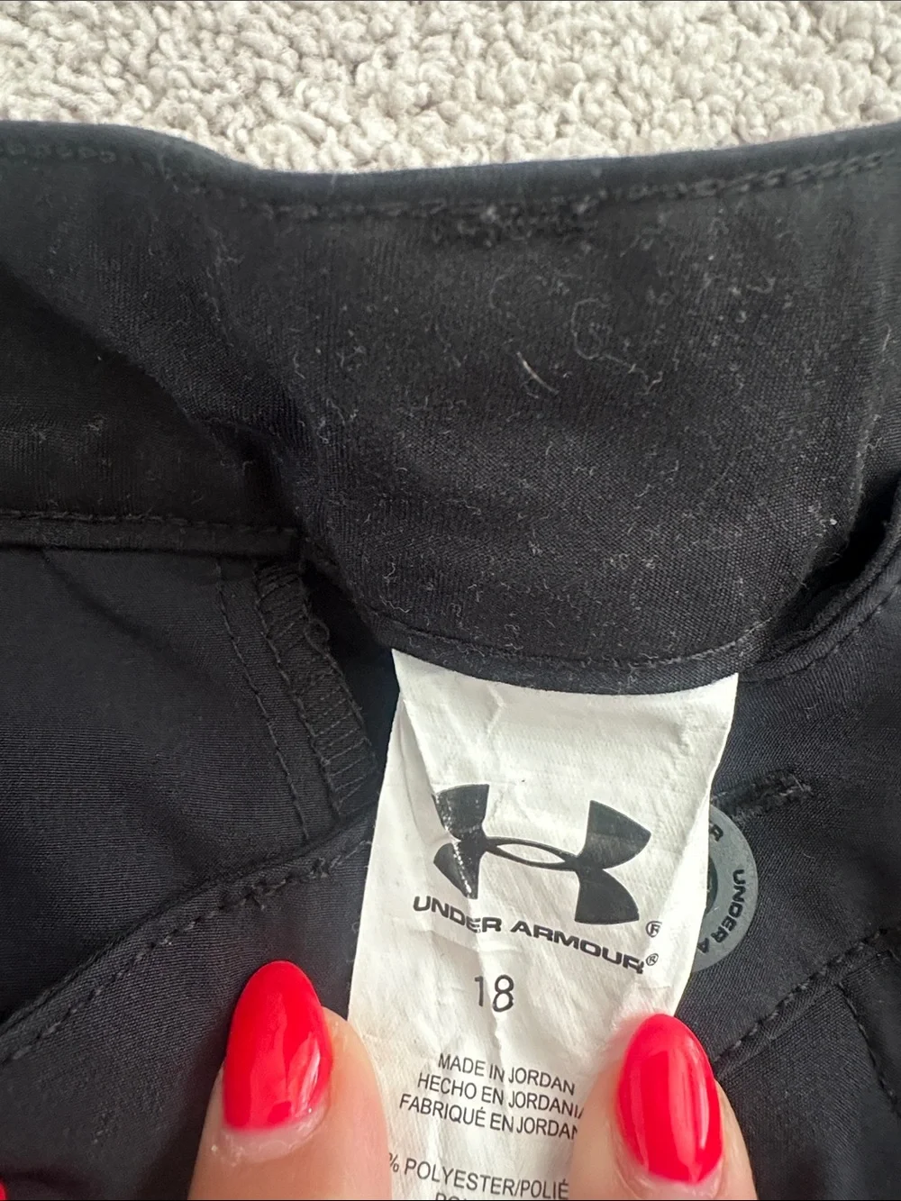 Under Armour Black Men's Athletic Shorts with White Logo